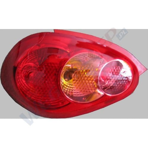 Lampa tylna + przeciwmgłowe z listwą Toyota Aygo lewy