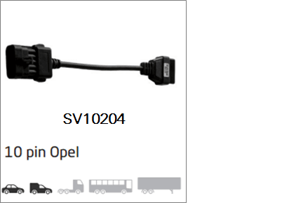 Kabel 10-PIN PRE-OBD OPEL