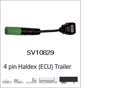 Kabel  4 PIN HALDEX (ECU) Trailor