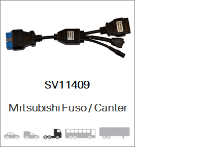 Kabel 16 Pin Mitsubishi Fuso / Canter (wymagany SV10212)
