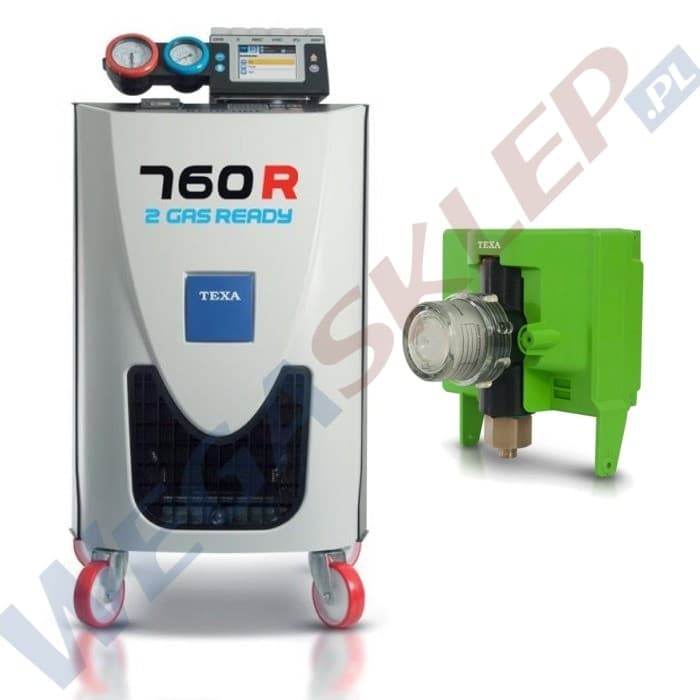 Stacja klimatyzacji KONFORT 760R 2 GAS READY + analizator gazu do R134a
