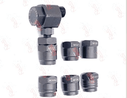 Zdjęcie miniatura produktu Zestaw adapter kątowy 90° M14 ze złączami żeńskimi: F12X1,5, F14X1,5, F16X1, F16X1,5, F16X2, F18X1,5.
