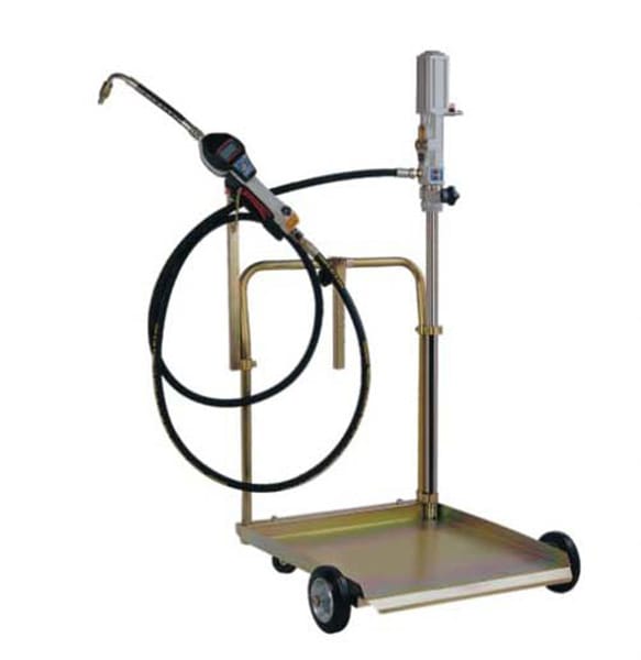 Zdjęcie miniatura produktu Wózek na beczkę 180 200L, z pompą 5:1, pistoletem elektronicznym, przewodem 4m