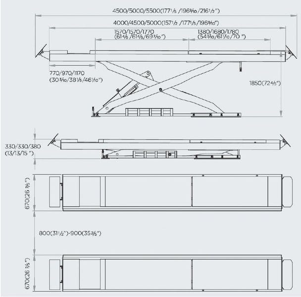 Zdjęcie miniatura produktu Superlift 5000 SC - podnośnik nożycowy pod geometrię kół Magneti Marelli