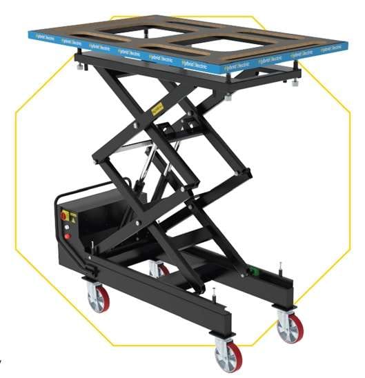 Zdjęcie miniatura produktu E-LIFTER 1.4 - wózek podnośnikowy do zestawów akumulatorów i silników