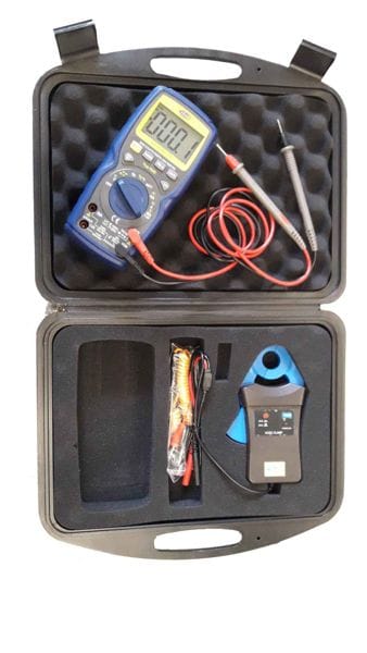 Zdjęcie miniatura produktu Zestaw Multimetr M1 + cęgi amperometryczne + sonda temperaturowa (AC,DC,R,Frq. temp.)