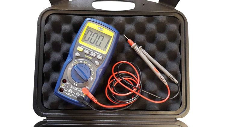Zdjęcie miniatura produktu Zestaw Multimetr M1 + cęgi amperometryczne + sonda temperaturowa (AC,DC,R,Frq. temp.)