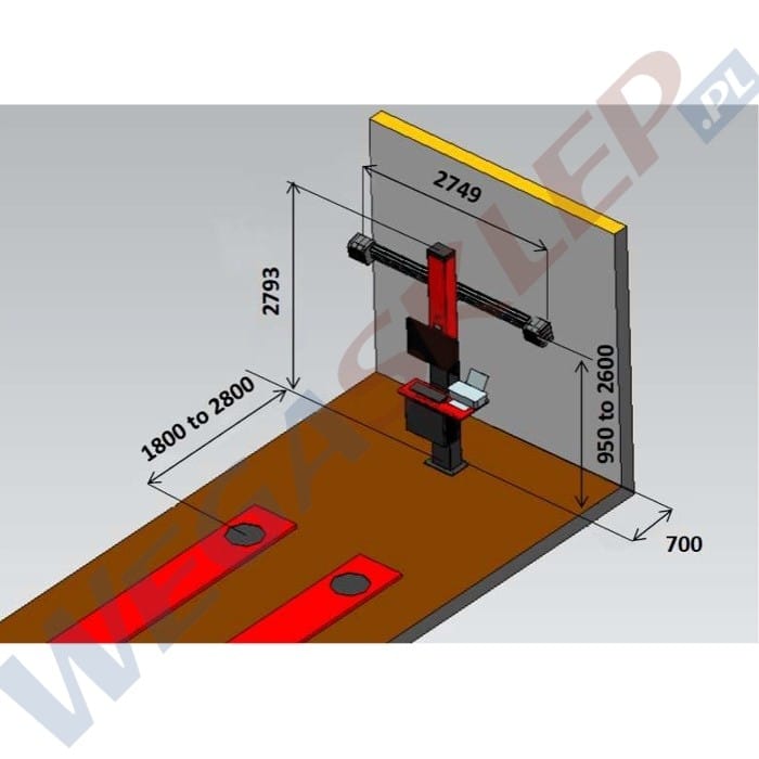 Zdjęcie miniatura produktu Urządzenie do geometrii kół C880 wersja na kanał.