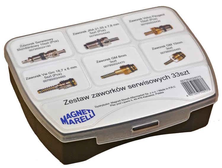 Zdjęcie miniatura produktu Zestaw zaworków serwisowych 33szt. Magneti Marelli