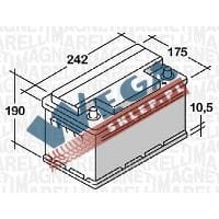 Zdjęcie miniatura produktu Akumulator 12V  72Ah 570A(EN) +Prawy SST72D STOP   START