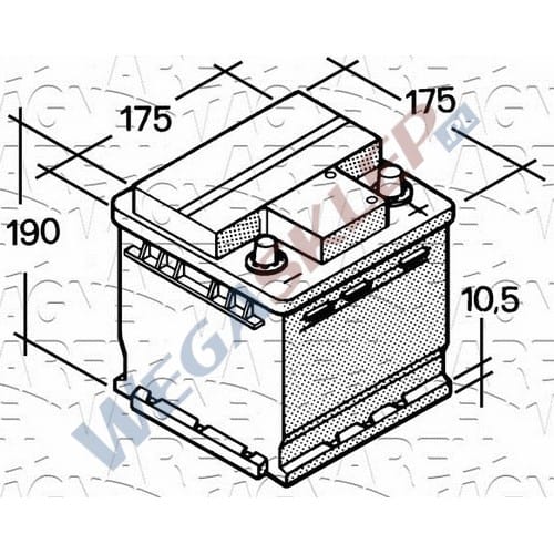 Zdjęcie miniatura produktu Akumulator 12V  40Ah 300A(EN)  200A(IEC) +Prawy ETS40D1N