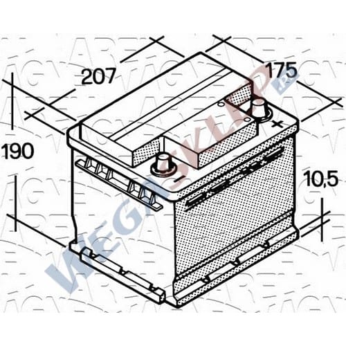 Zdjęcie miniatura produktu Akumulator 12V  50Ah 360A(EN)  250A(IEC) +Prawy ETS50D3N