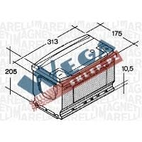 Zdjęcie miniatura produktu Akumulator 12V  100Ah 720A(EN) +Prawy ETS100KD Azja