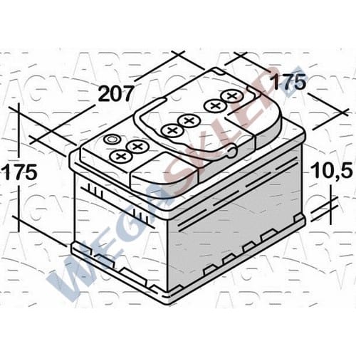 Zdjęcie miniatura produktu Akumulator 12V  44Ah 420A(EN) +Prawy  ETS44NDB niski