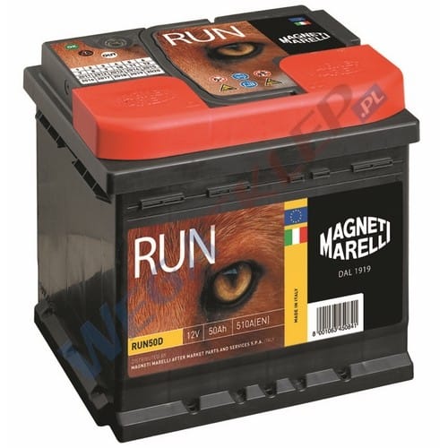 Zdjęcie miniatura produktu Akumulator 12V  50Ah 510A(EN) +Prawy RUN50D
