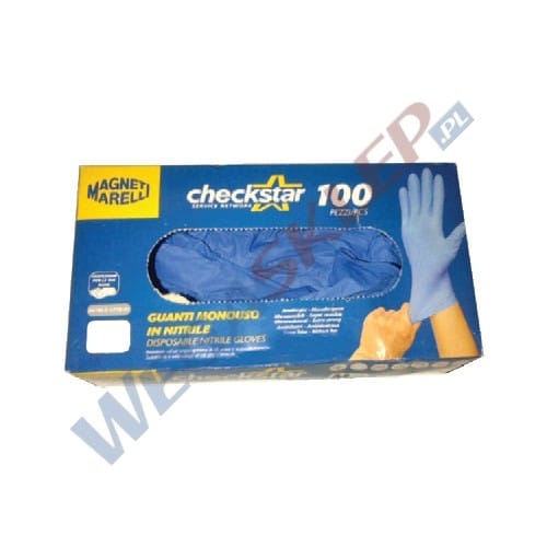 Zdjęcie miniatura produktu Warsztatowe rękawiczki ochronne z nitrylu L 100 szt.