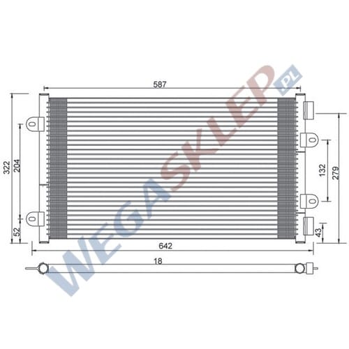 Zdjęcie miniatura produktu Skraplacz Magneti Marelli BCQ014 Fiat Punto