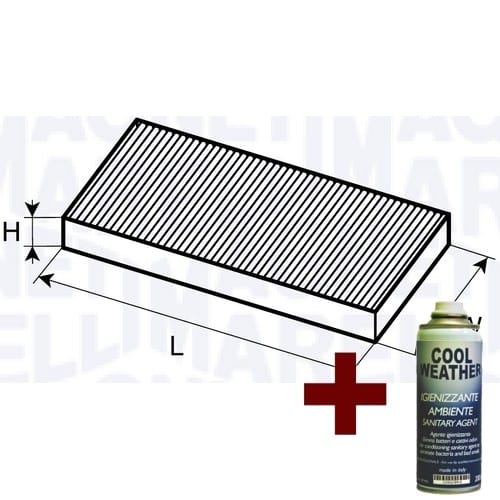 Zdjęcie miniatura produktu Filtr kabinowy + odkażacz BCF105 Audi 80, A4 Volkswagen Passat