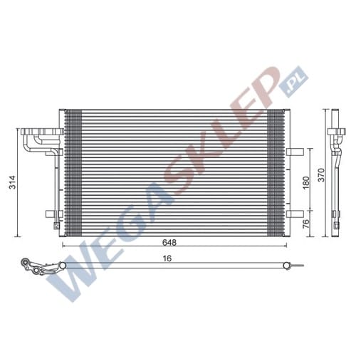 Zdjęcie miniatura produktu Skraplacz Magneti Marelli BCQ601 Ford C Max, Focus C Max, Focus II