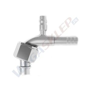 Zdjęcie miniatura produktu Złącze, żeński o ring, 90° port 134a nr 12 aluminium