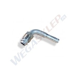 Zdjęcie miniatura produktu Złącze, męskie o ring, prosty 90° nr 8 aluminium