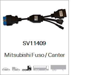 Zdjęcie miniatura produktu Kabel 16 Pin Mitsubishi Fuso / Canter (wymagany SV10212)