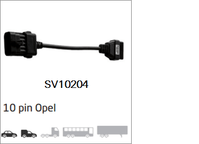 Zdjęcie produktu Kabel 10-PIN PRE-OBD OPEL