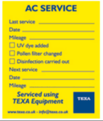 Zdjęcie produktu TEXA Zestaw naklejek "SERWIS AC" 100 szt.